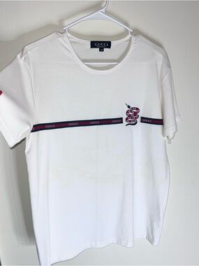 Gucci Kingsnake Web Stripe T-Shirt